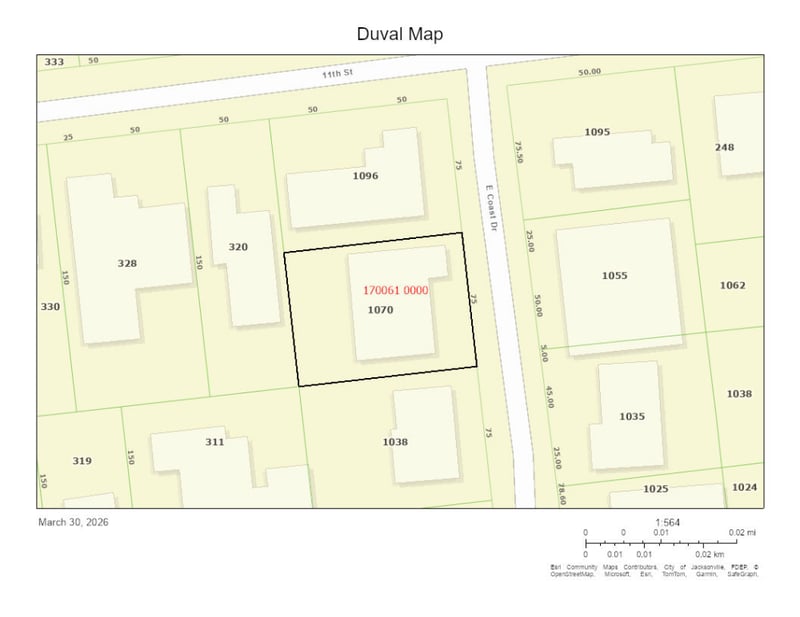 1070 East Coast Dr, Atlantic Beach, FL 32233