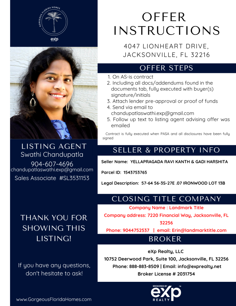 4047 Lionheart Dr, Jacksonville, FL 32216