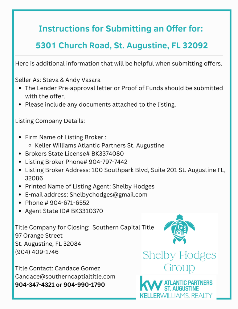5301 Church Rd, St Augustine, FL 32092