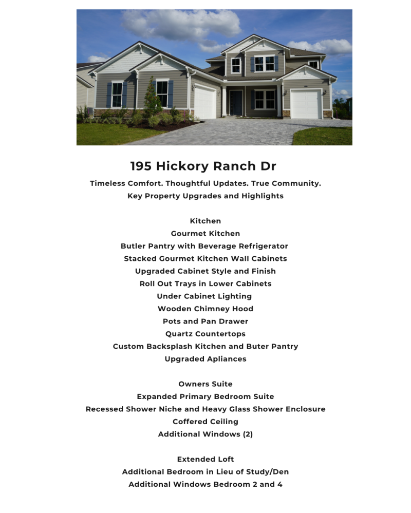 195 Hickory Ranch Dr, St Johns, FL 32259