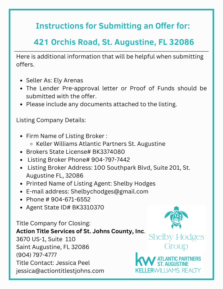 421 Orchis Rd, St Augustine, FL 32086