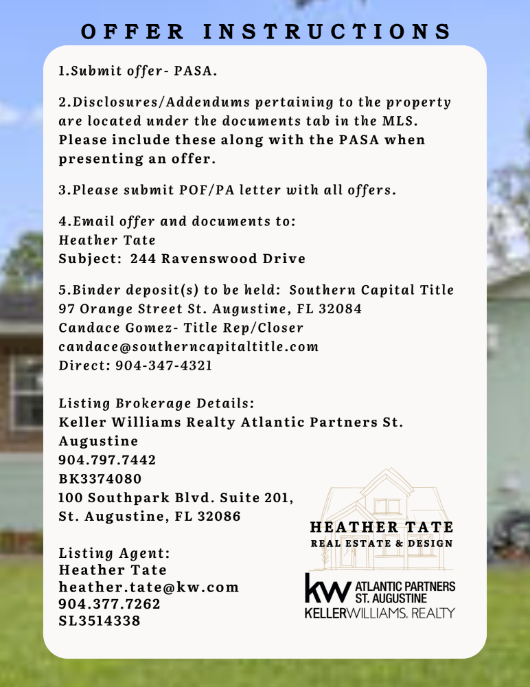 244 Ravenswood Dr, St Augustine, FL 32084