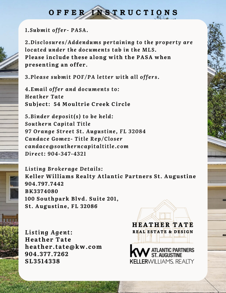 54 Moultrie Creek Cir, St Augustine, FL 32086