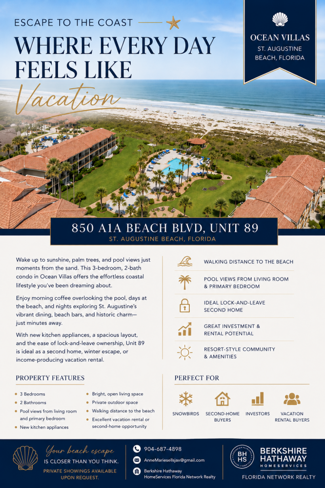 850 A1a Beach Blvd #89, St Augustine, FL 32080