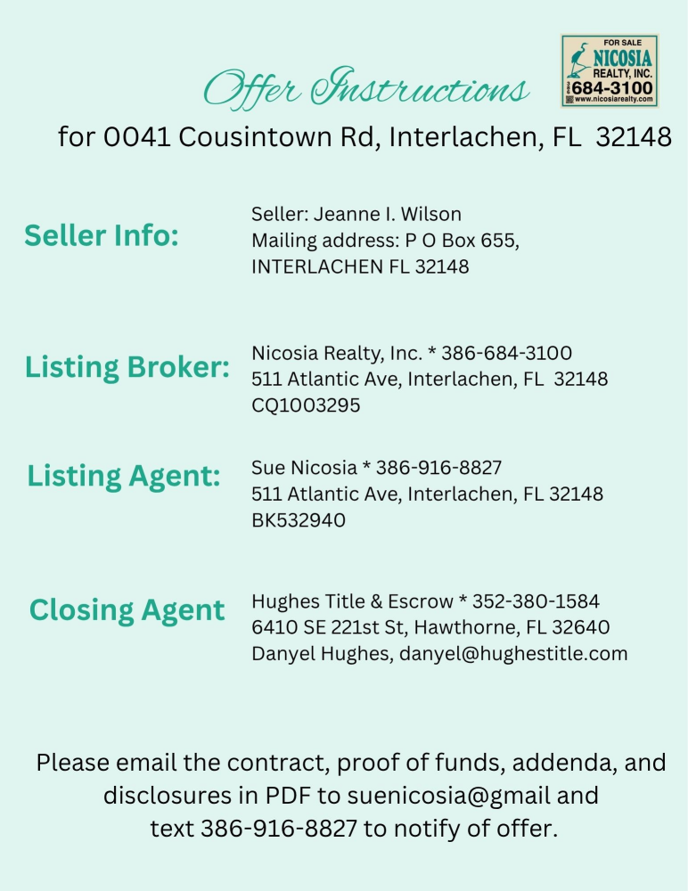 0041 Cousintown Rd, Interlachen, FL 32148