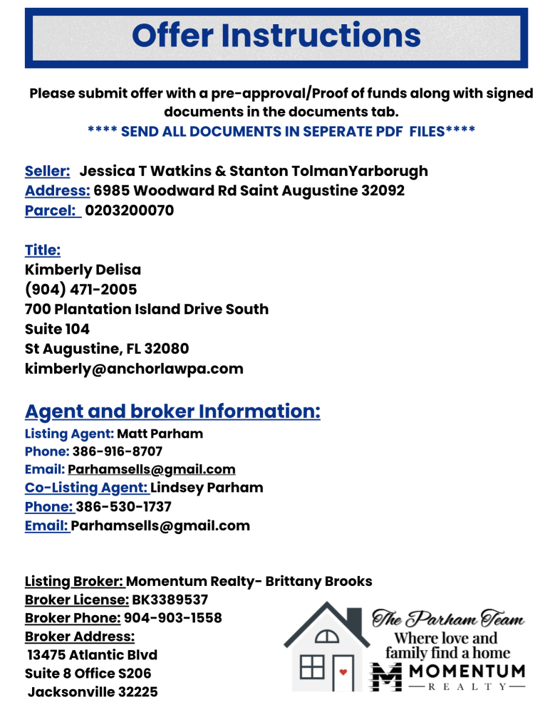 6985 Woodward Rd, St Augustine, FL 32092