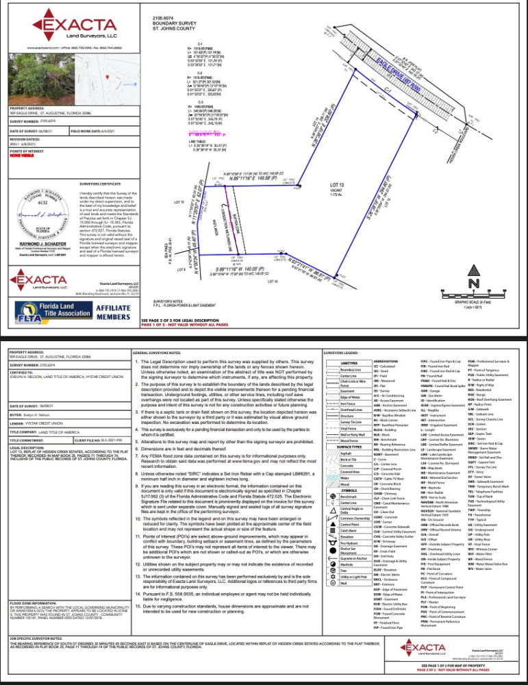 LOT 2 909 Eagle Dr, St Augustine, FL 32086