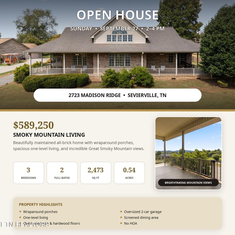 2723 Madison Rg, Sevierville, TN 37876