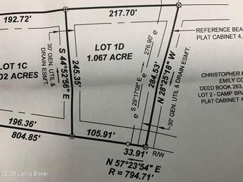 Lot 1D Camp Branch Trl, Taylorsville, KY 40071