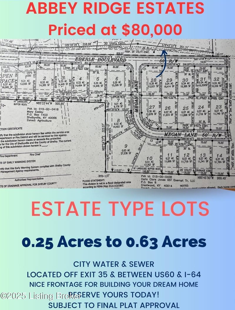 Lot 3 Eberle Blvd, Shelbyville, KY 40065