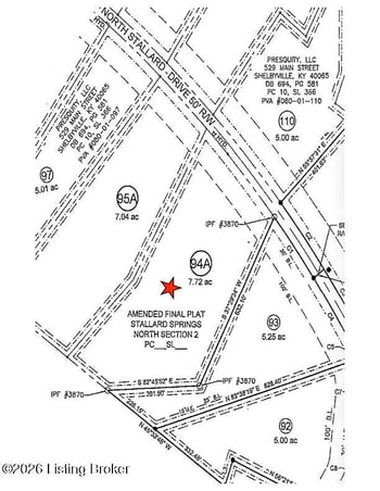 Tract 94A Stallard Springs North, Shelbyville, KY 40065