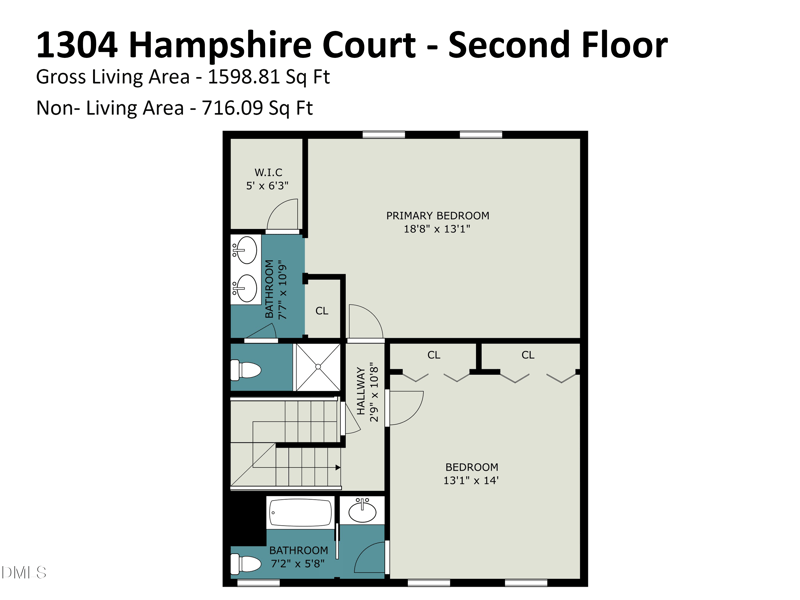 1304 Hampshire Ct, Raleigh, NC 27612
