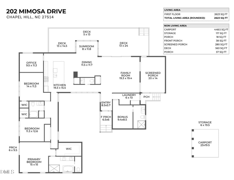 202 Mimosa Dr, Chapel Hill, NC 27514