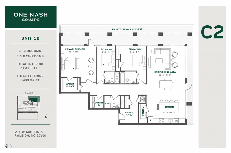 217 W Martin St #5 B, Raleigh, NC 27601