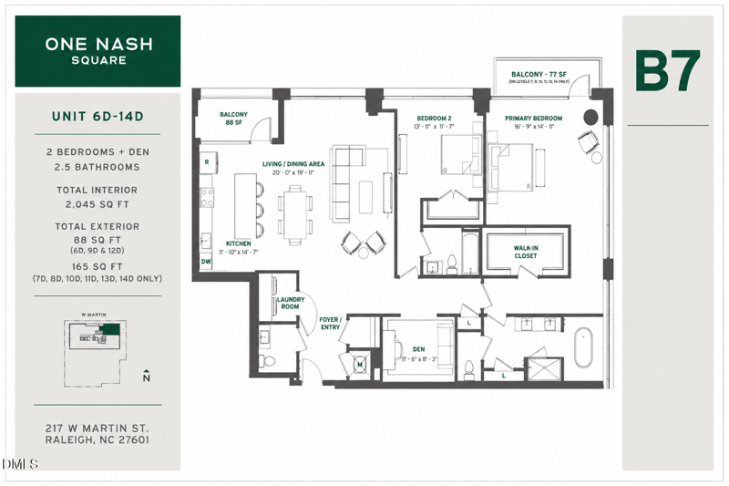 217 W Martin St #8 D, Raleigh, NC 27601