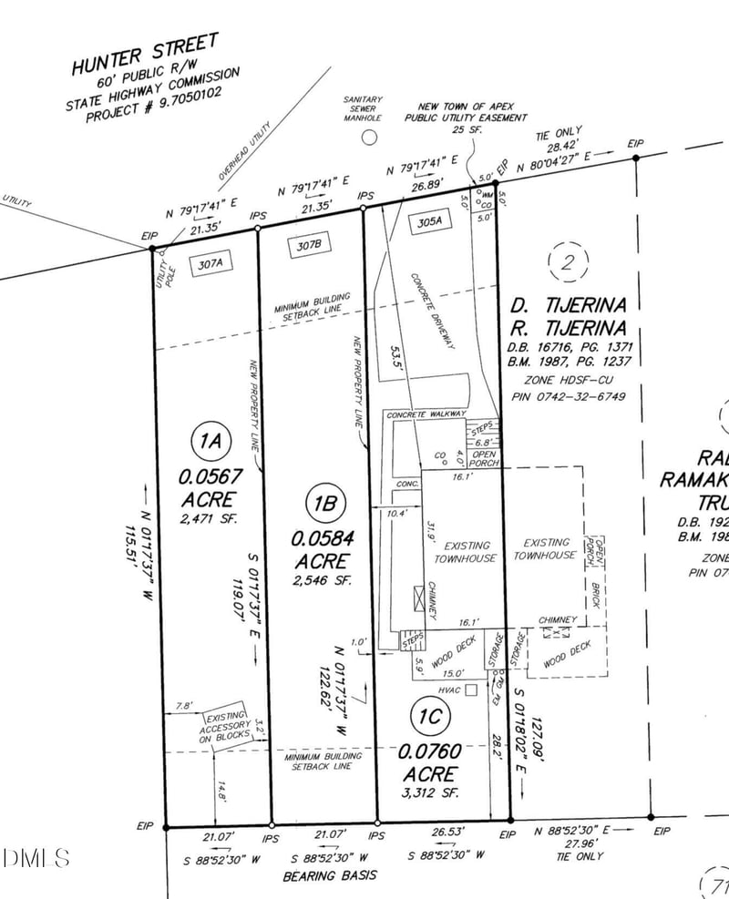 307 Hunter St Lot A & B, Apex, NC 27502