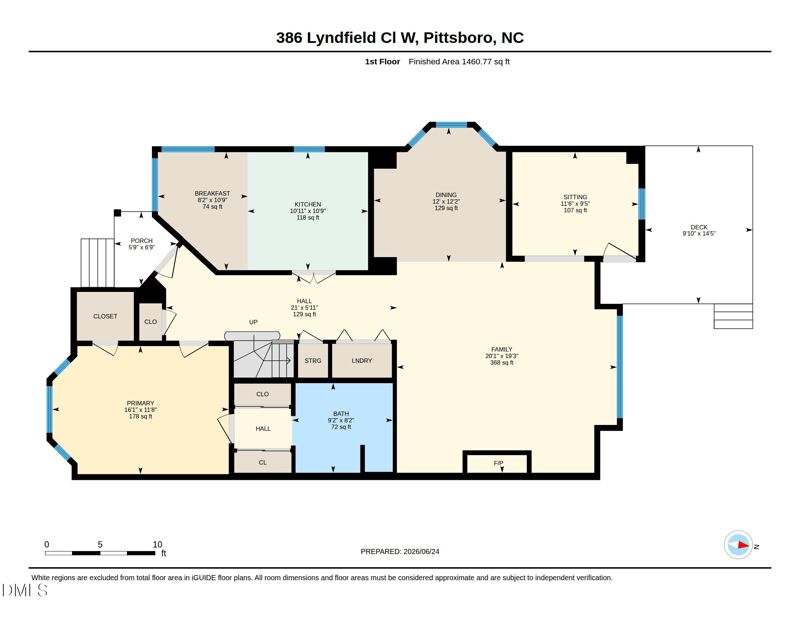 386 Lyndfield Cl W, Pittsboro, NC 27312