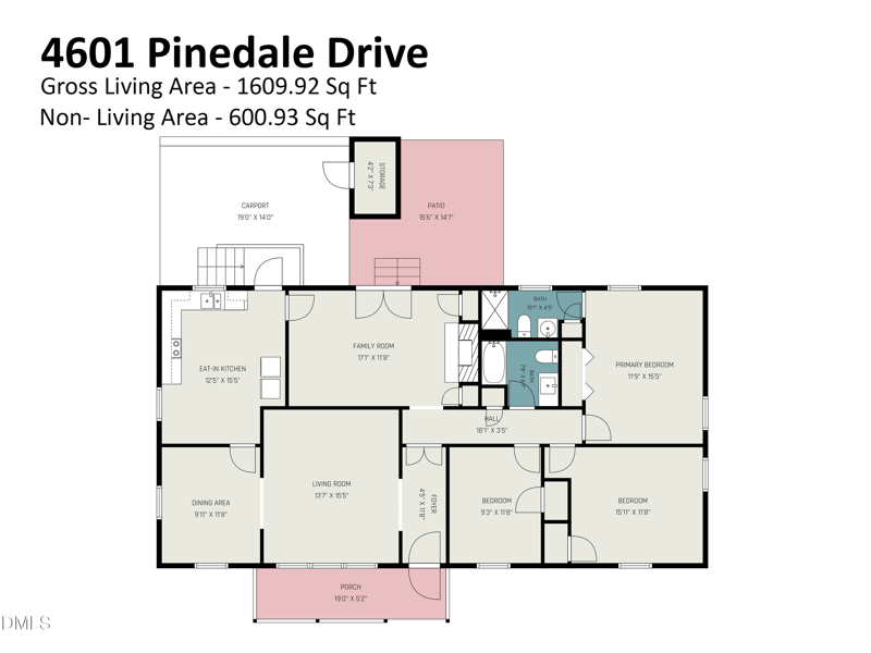 4601 Pinedale Dr, Durham, NC 27705