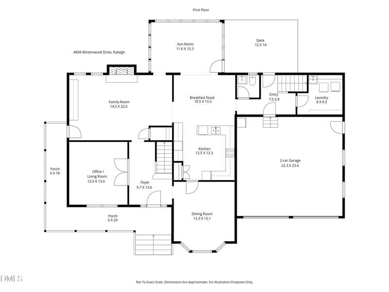 4808 Winterwood Dr, Raleigh, NC 27613