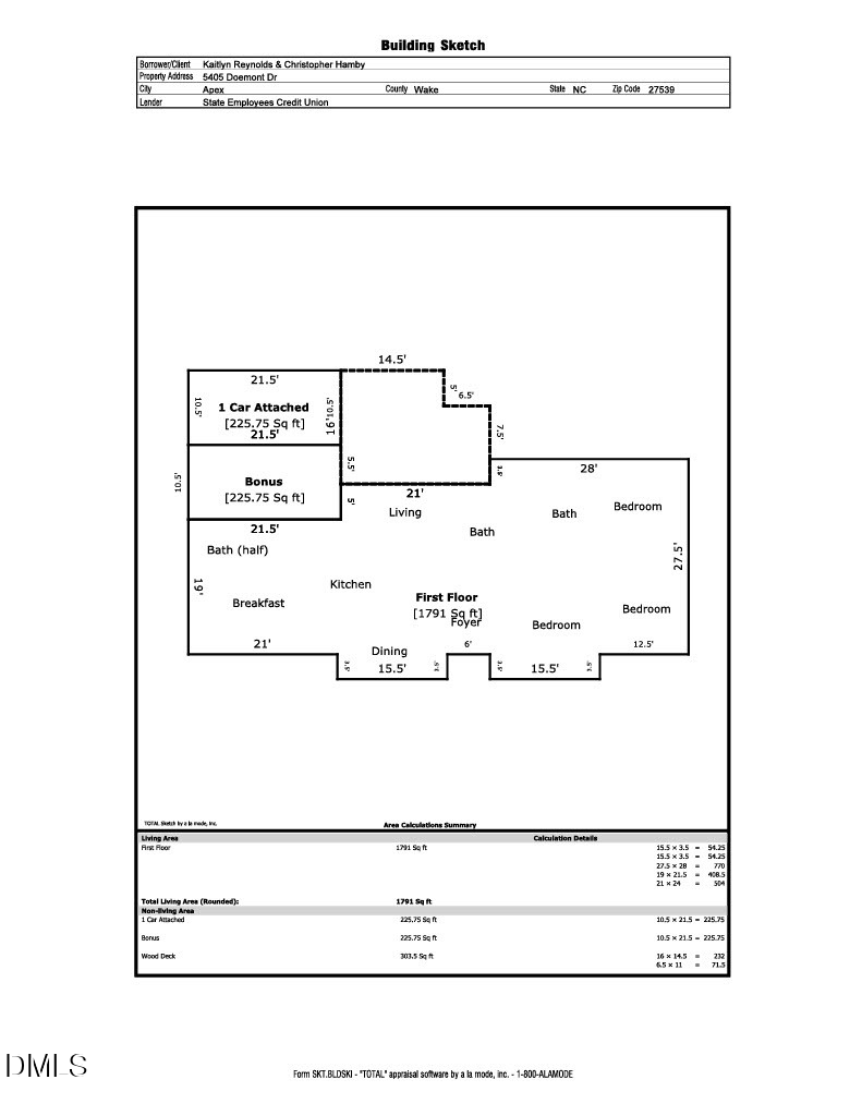 5405 Doemont Dr, Apex, NC 27539