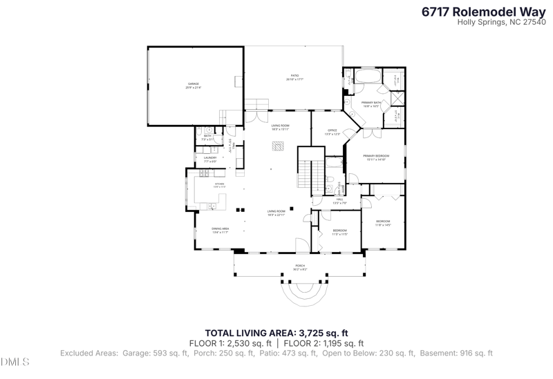 6717 Rolemodel Way, Holly Springs, NC 27540