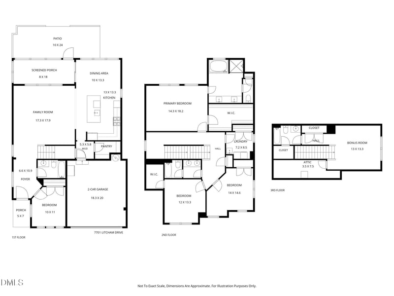 7701 Litcham Dr, Raleigh, NC 27615