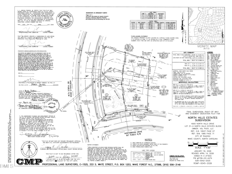 940 Northbrook Dr Lot 2, Raleigh, NC 27609