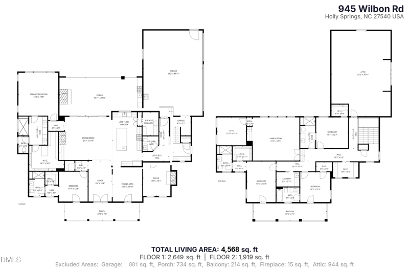 945 Wilbon Rd, Holly Springs, NC 27540