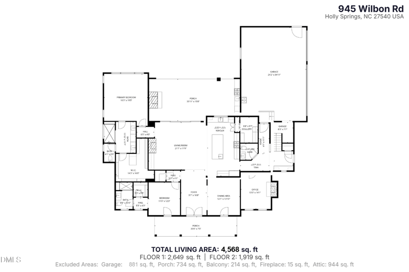 945 Wilbon Rd, Holly Springs, NC 27540