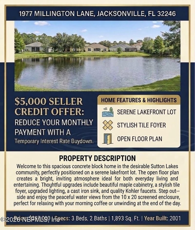 1977 Millington Ln, Jacksonville, FL 32246