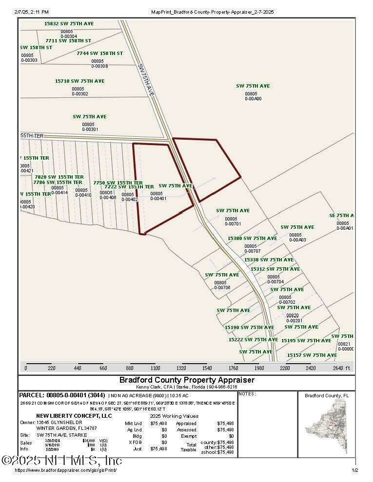 00 75th Ave, Starke, FL 32091