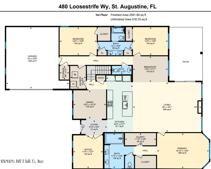 480 Loosestrife Way, St Augustine, FL 32095