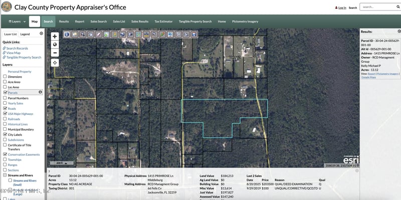 1415 Primrose Ln, Middleburg, FL 32068