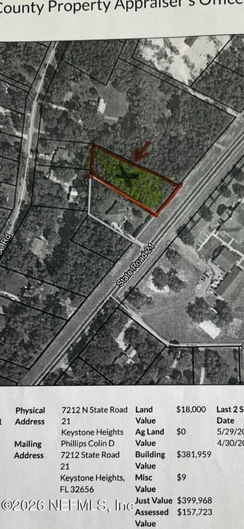 0 OR 7240 Sr 21 , Keystone Heights, FL 32656