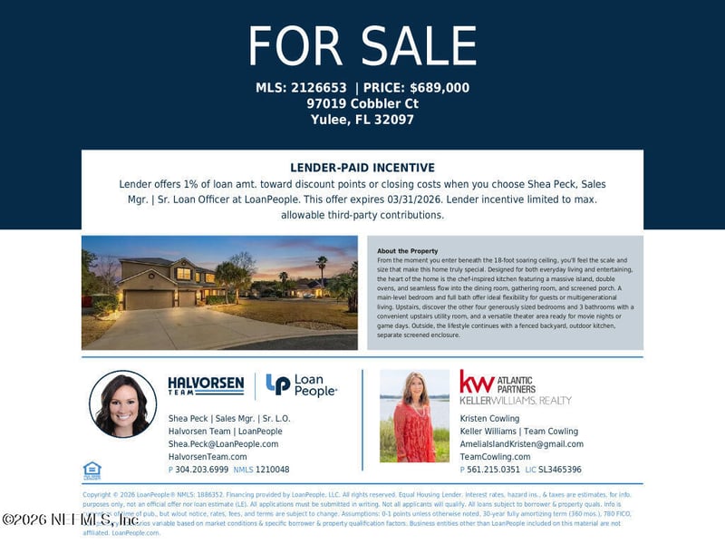 97019 Cobbler Ct, Yulee, FL 32097