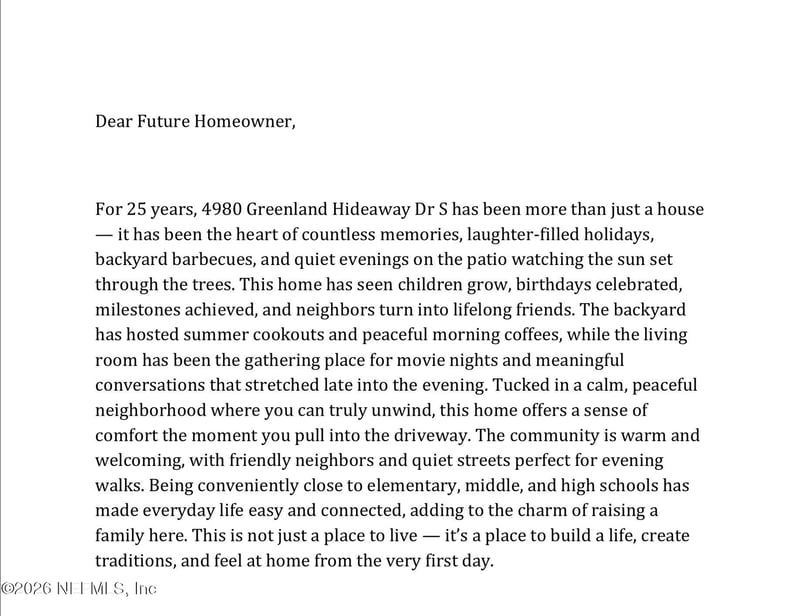 4980 Greenland Hideaway Dr, Jacksonville, FL 32258