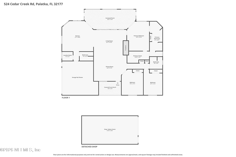 524 Cedar Creek Rd, Palatka, FL 32177