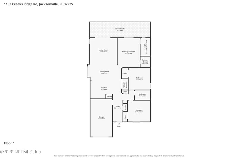 1132 Creeks Ridge Rd, Jacksonville, FL 32225