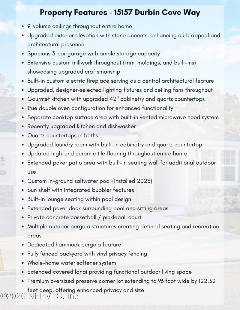 15157 Durbin Cove Way, Jacksonville, FL 32259