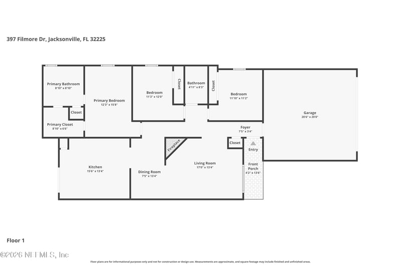 397 Filmore Dr, Jacksonville, FL 32225