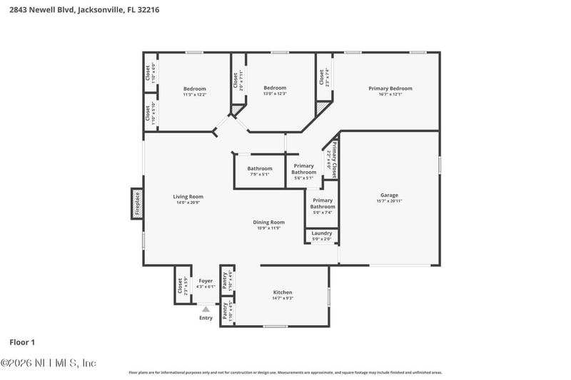 2843 Newell Blvd, Jacksonville, FL 32216