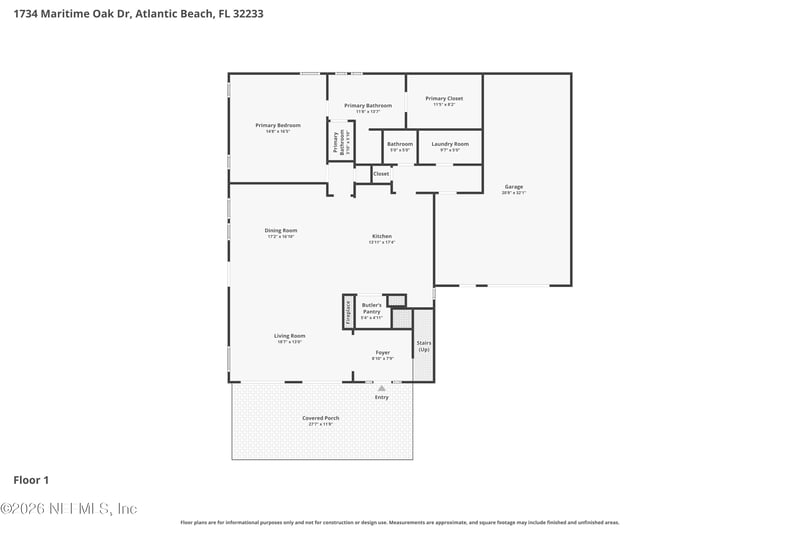 1734 Maritime Oak Dr, Atlantic Beach, FL 32233