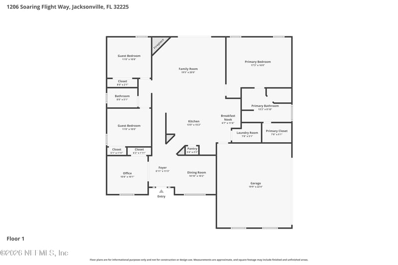 1206 Soaring Flight Way, Jacksonville, FL 32225