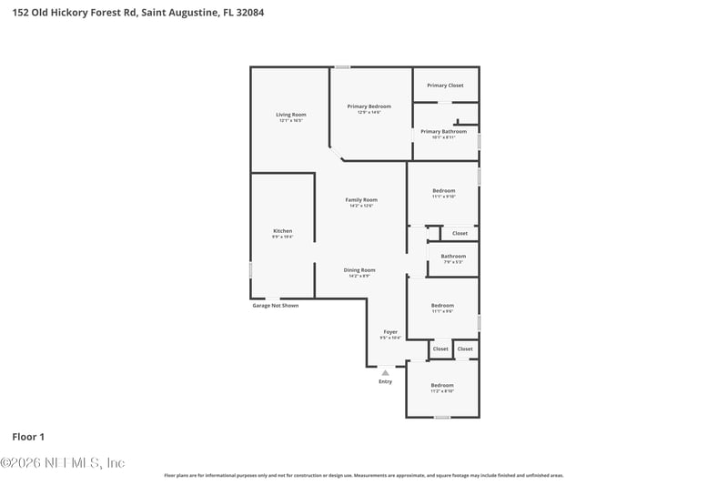 152 Old Hickory Forest Rd, St Augustine, FL 32084