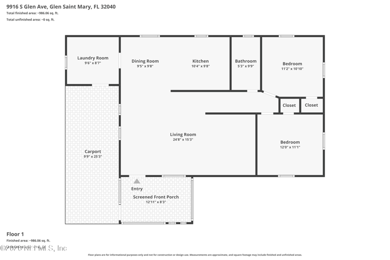 9916 Glen Ave, Glen St Mary, FL 32040