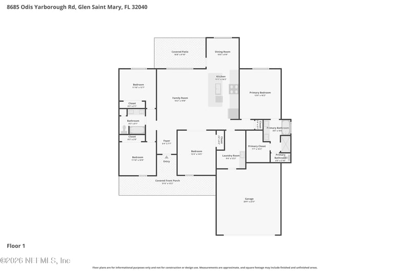 8685 Odis Yarborough Rd, Glen St Mary, FL 32040