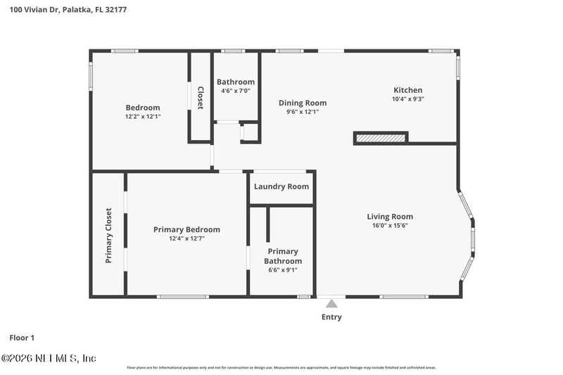 100 Vivian Dr, Palatka, FL 32177