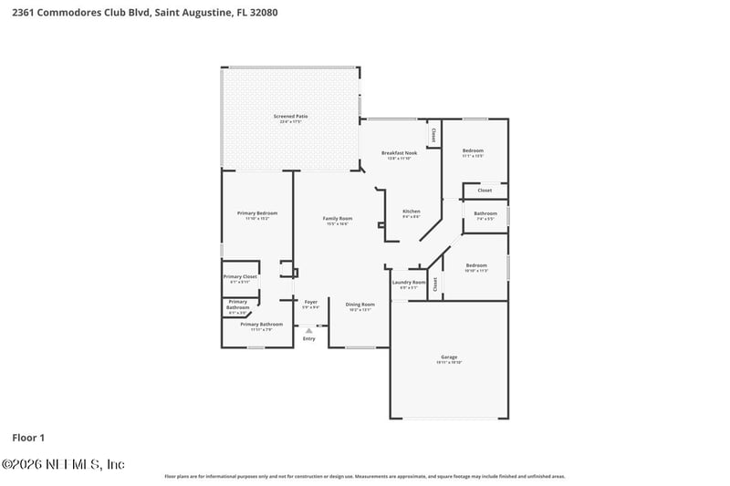 2361 Commodores Club Blvd, St Augustine, FL 32080