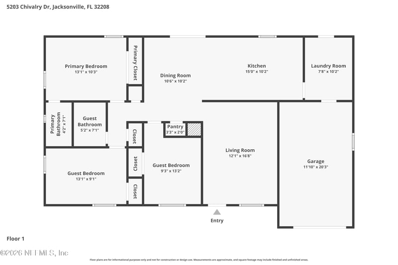 5203 Chivalry Dr, Jacksonville, FL 32208
