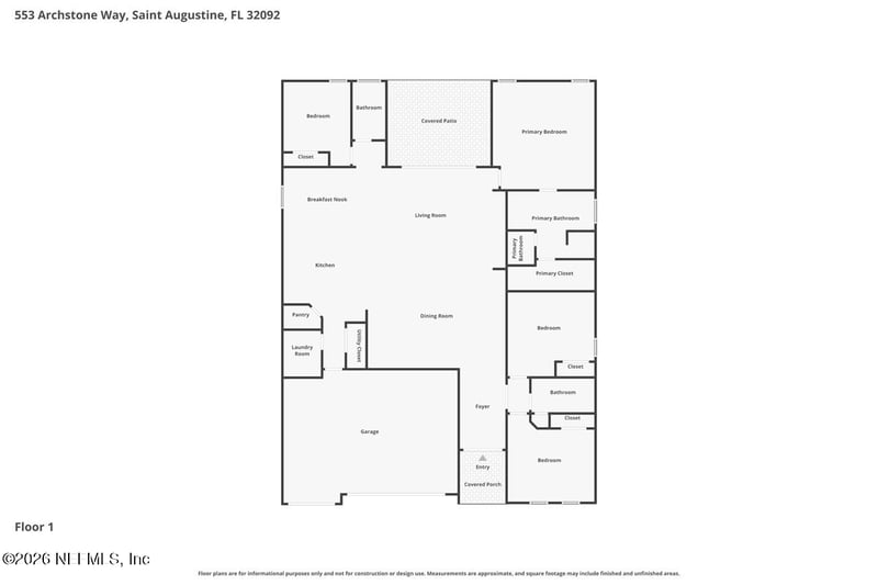 553 Archstone Way, St Augustine, FL 32092